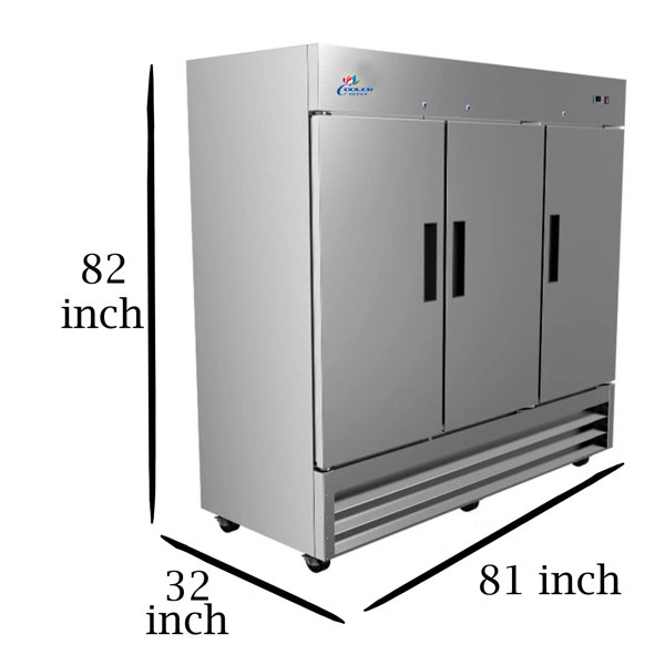 Cooler Depot 72 Cubic Feet ReachIn Freezer 80'' Wayfair